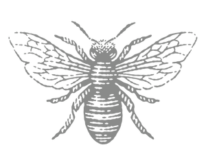 Bee emblem.