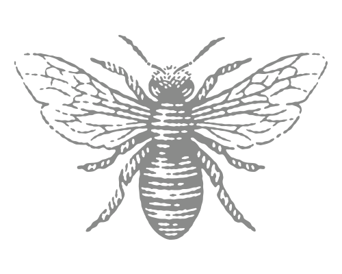 Bee emblem.