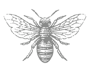 Bee emblem.